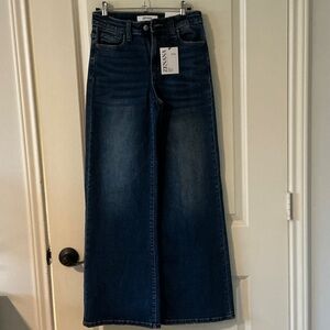 Zanna Women's Deep Blue Wide Leg Jeans